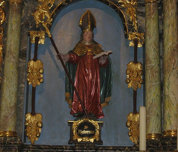 Statue de St-Materne du maître-autel de l'église St-Martin