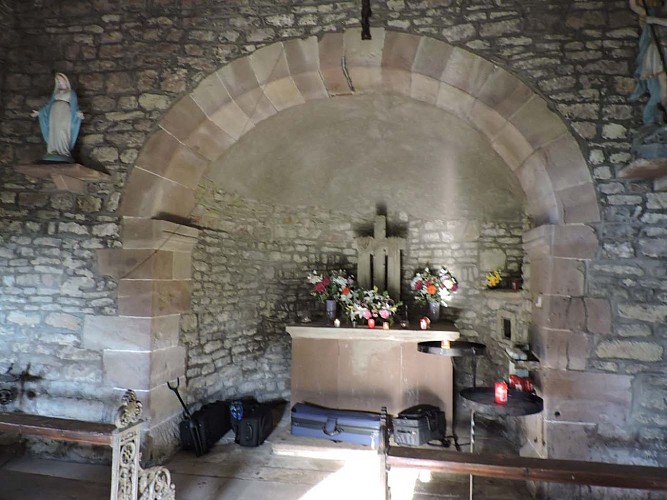 Autel de la chapelle Saint-Rimlen d'Ergersheim