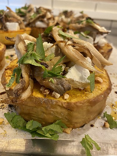 Butternut farci aux noix