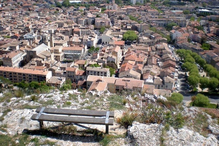 Cavaillon depuis le sommet de la colline Saint-Jacques