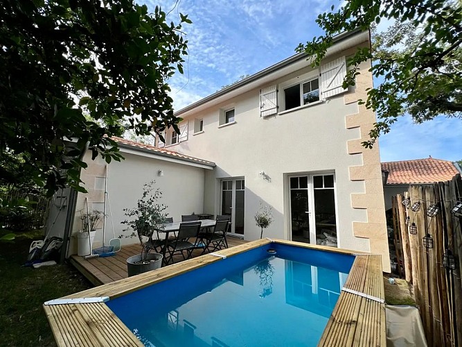 Extérieur : piscine