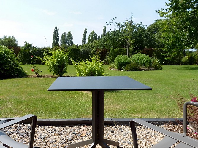 Le pavé d'hôtes - terrasse - Beuvron-en-Auge