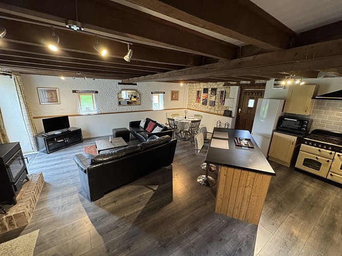 Salon séjour_Gîte La Grange d'EsusTerra_Aubigné Racan