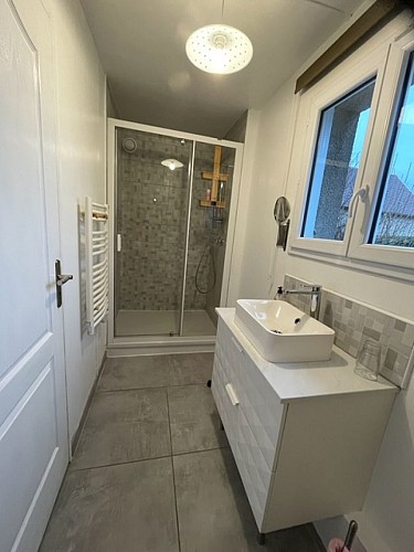 Chambre d'hôtes_manoir de la houlette_chambre Green_salle de douche