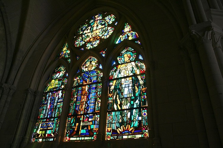 Vitrail de l'église de Pancy-Courtecon