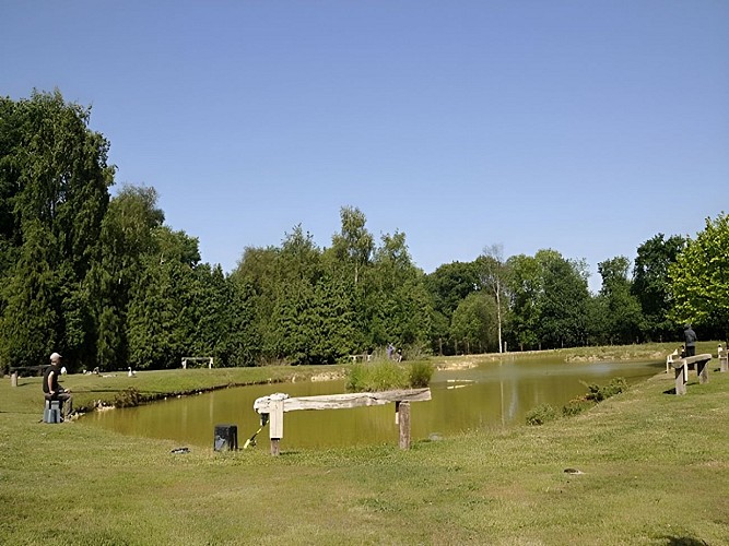 Camping le Château d'Arvid - Villerville - étang de pêche