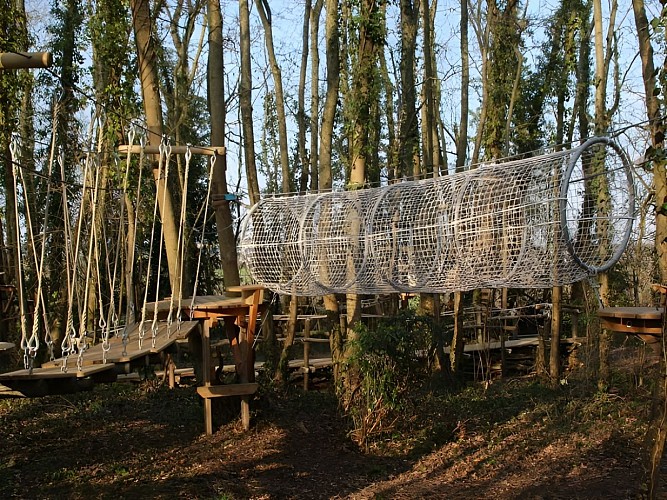 Parcours aventure tunnel Calvados