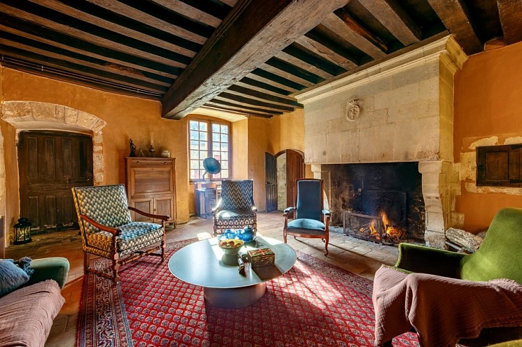 Petit salon du château - bibliothèque