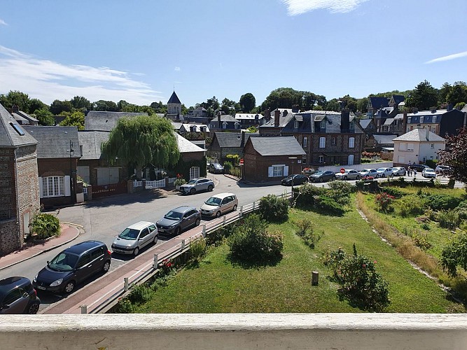 Vue sur le village des 2 pièces de l'appartement