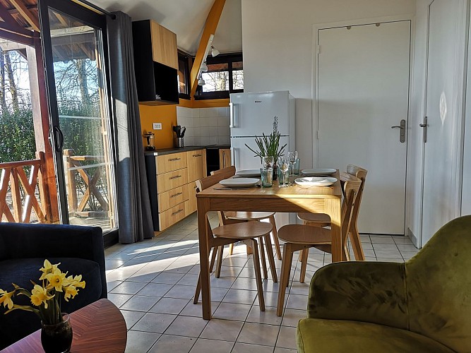 Piéce à vivre chalet