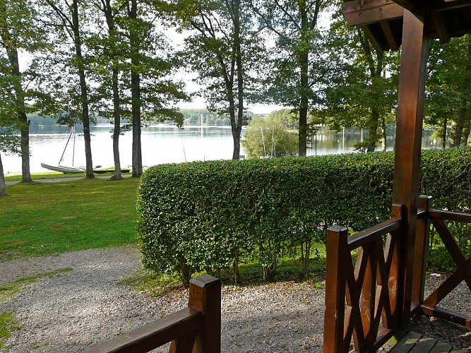 Vue terrasses chalets 