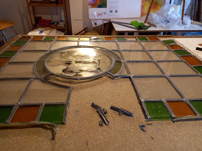 Périgord Inattendu - Création Vitrail - Martine Hubert 2