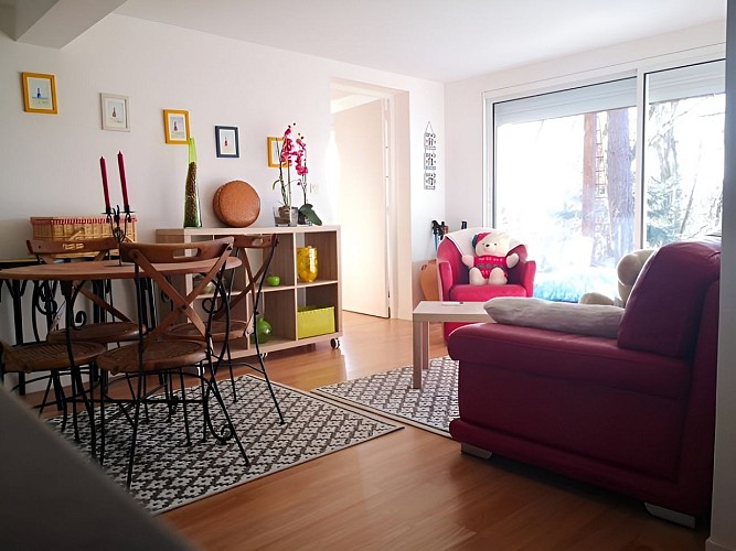 Gite de la forêt pièce à vivre