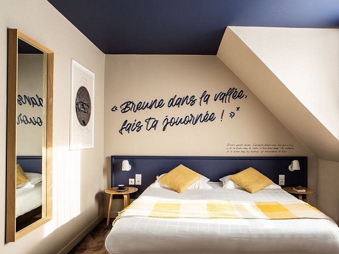 Hôtel Antares à Honfleur - La Rivière St Sauveur - Chambre