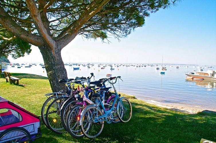 Vélo - plage - arès - bassin arcachon©OT Arès J Rouquette