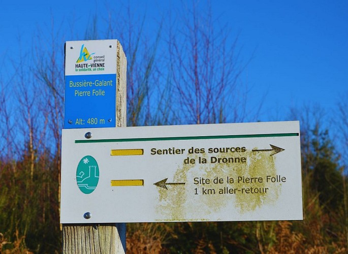 Point de vue - La Pierre Folle - Bussière-Galant