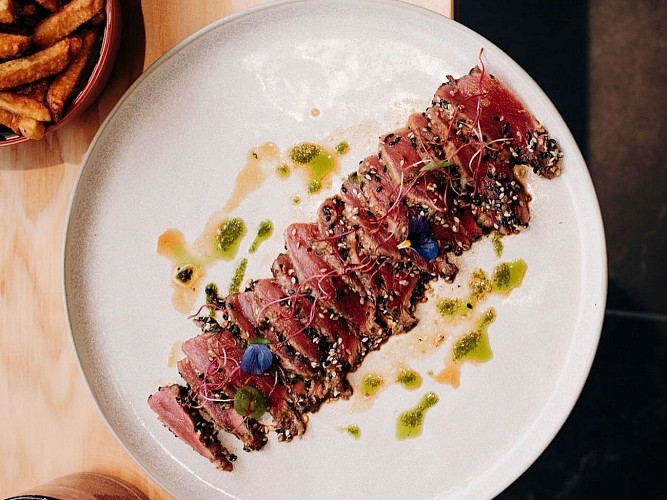 Saisons café l'AMT - Pau - tataki de thon