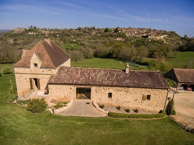 manoir du colombier vue aérienne 1
