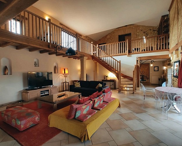 manoir du colombier - salon