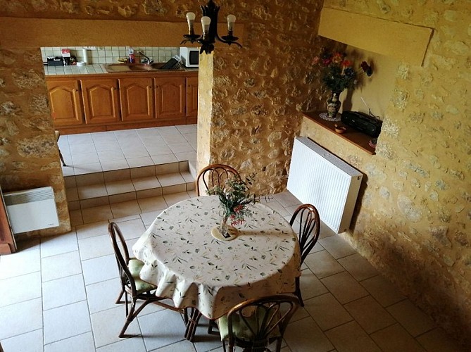 gite falaise piece vie