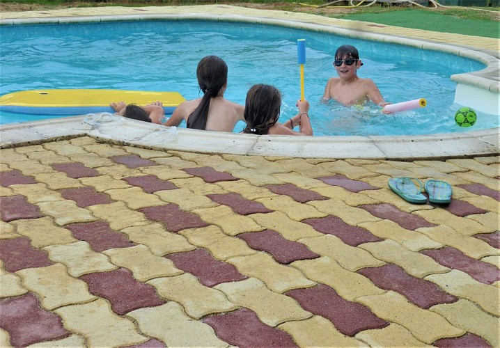 Piscine partagée de La maison de Narrose à Narrosse avec Gîtes de France
