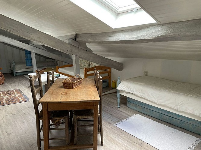 chambre sous pente gite la parenthese