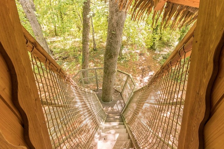 Cabane-perché-escaliers