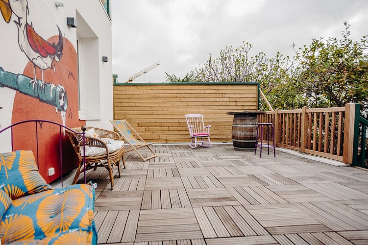 Hostel Demain C'est Loin Autre terrasse