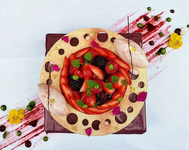 Pâtisserie La Feuille d'Or - Pau - fraises 