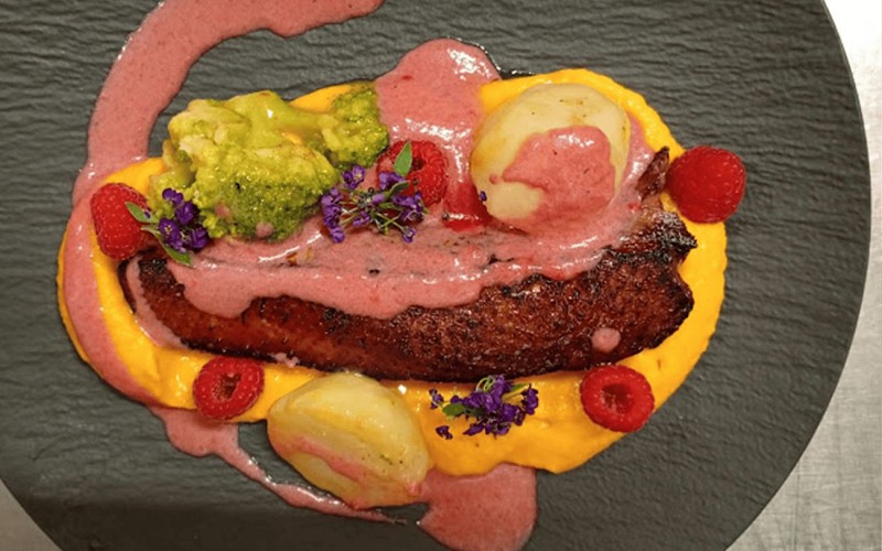 Mendililia tapas - magret de canard et ses accompagnements