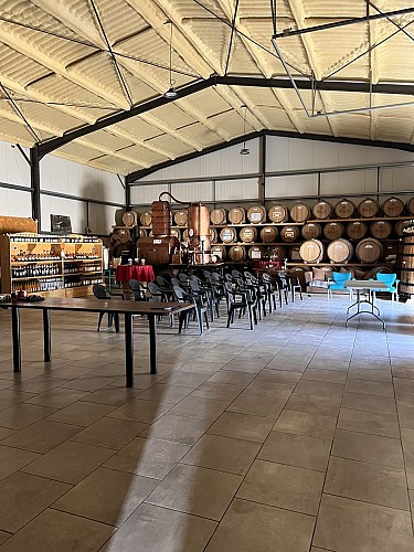 2025 - BOUR - Domaine du Berdet - Chai en salle de réunion - ©Domaine du Berdet