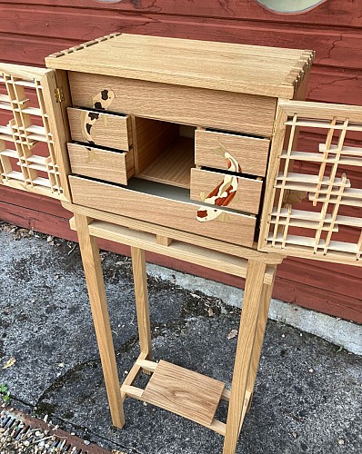 Meuble cabinet sur piètement - Songes d'ébène