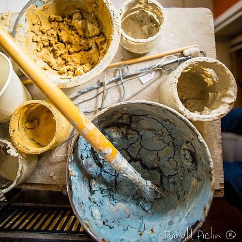 Céramique et raku avec Hélène et Michel