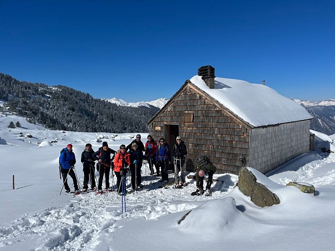 Balade accompagnée en raquettes en Vallée d'Aspe