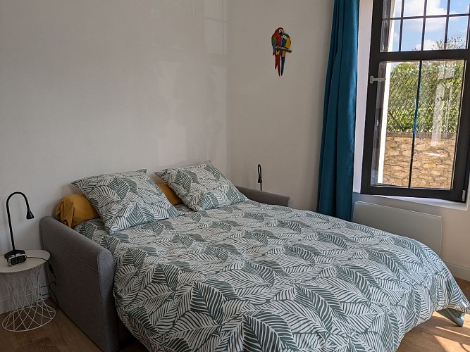 Perroquet - canapé ouvert de côté (1)