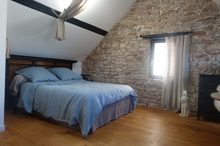 Chambre du gîte le nid à Oberhaslach