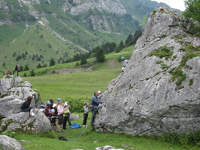 Site d'escalade - Blocs de Morsullaz