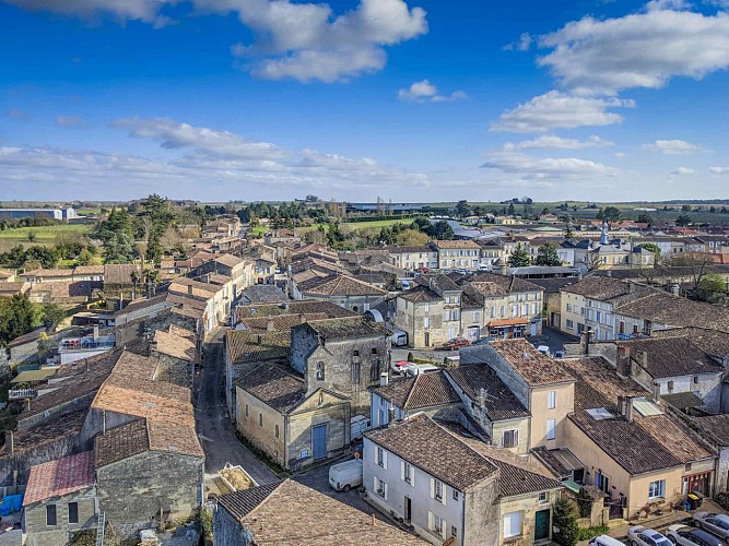 Vue depuis le donjon du Château de Rauzan