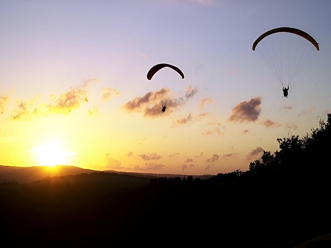 En vol à deux parapente normandie saint omer