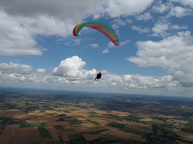 bapteme de l'air parapente clecy