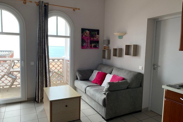 Appartement 43 m² 3 *** avec balcon vue sur mer dans résidence avec piscine