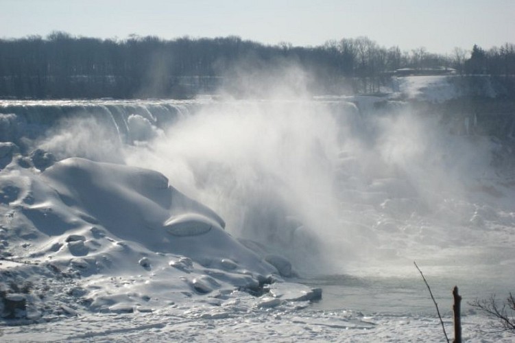 Vue sur les chutes des Etats Unis