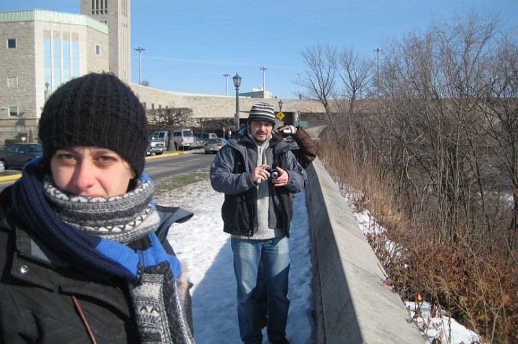 Vue sur les chutes des Etats Unis