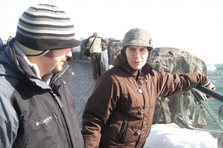 Les chutes vue de derrière. 
