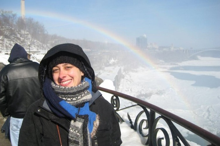 Les chutes vue de derrière. 