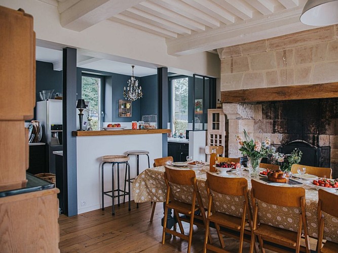 La Maison Pomme - Beuvron-en-Auge - La salle à manger