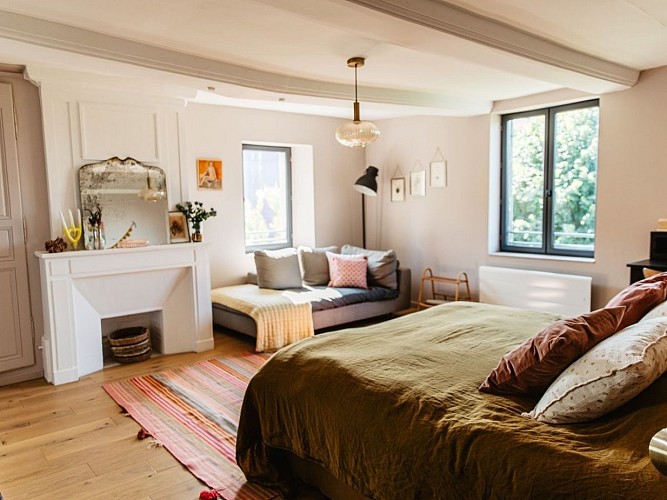 La Maison Pomme - Beuvron-en-Auge - La chambre rose 2