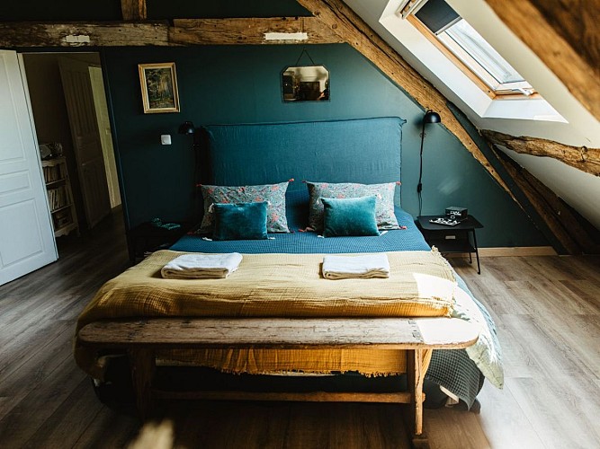 La Maison Pomme - Beuvron-en-Auge - La chambre Bleue