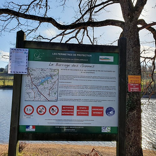Plan d'eau du barrage des Gannes