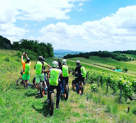 Electric scooter ride, tasting: La Mâchonnaise